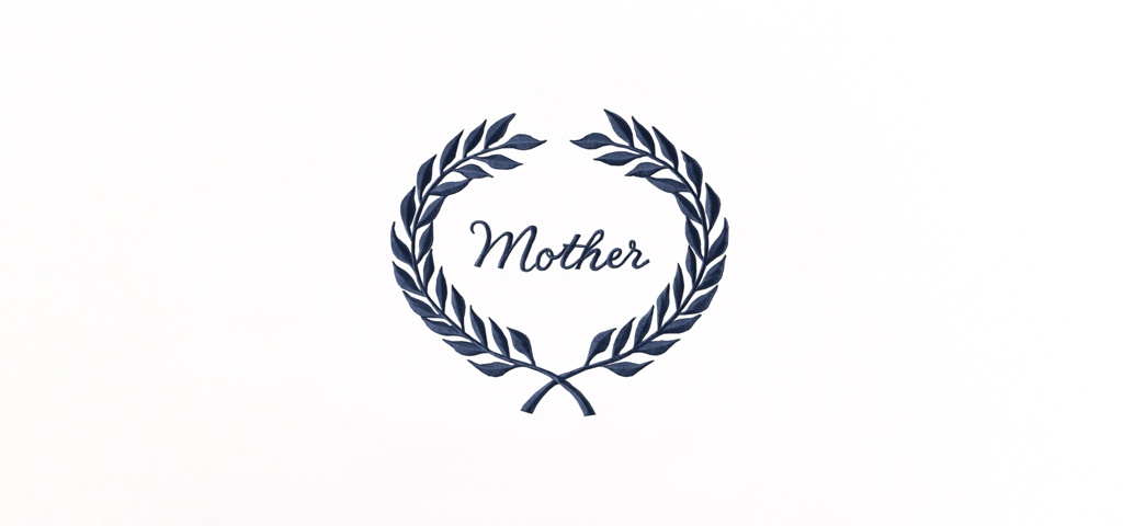 AP-504-BL-M Wreath Blue (Mother